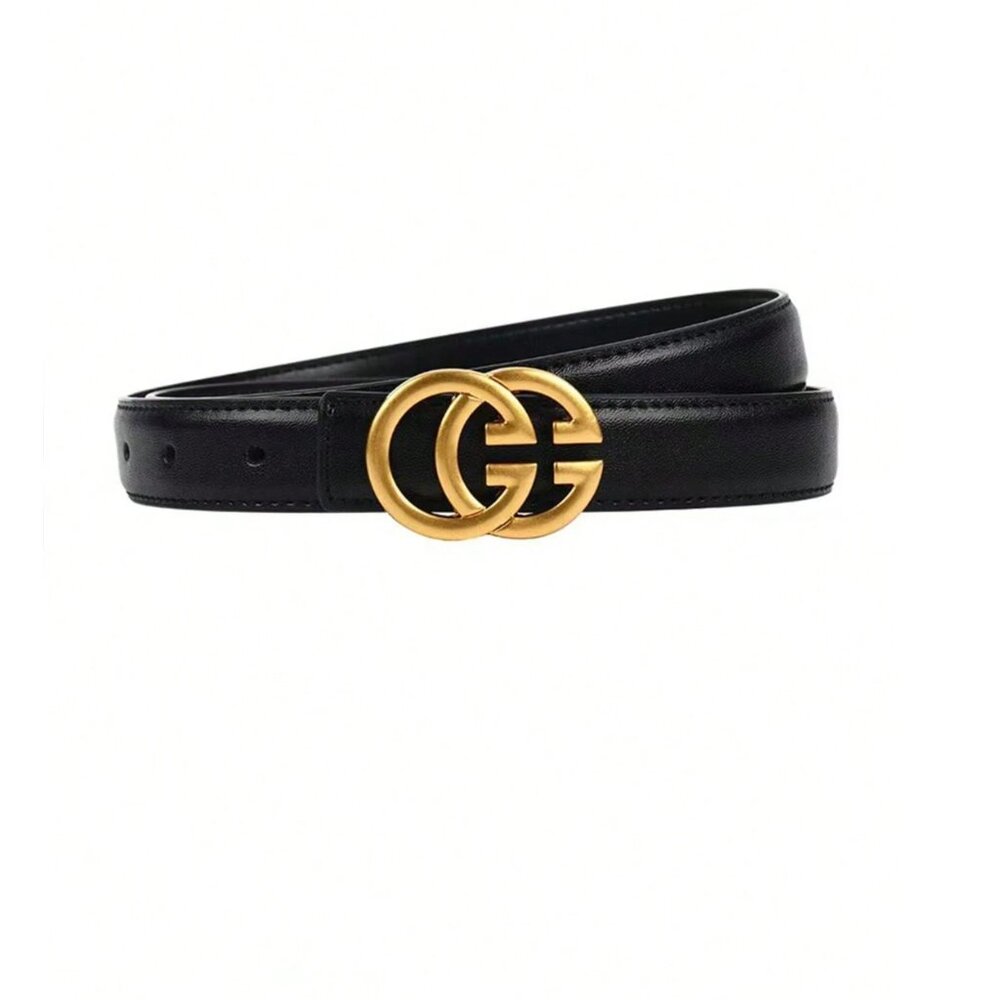 Vegan Leather Belt Black